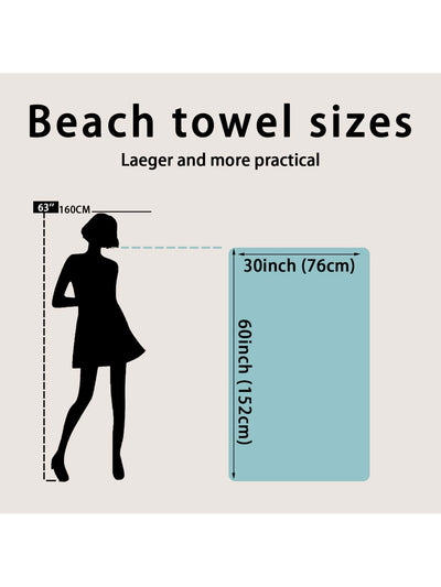 Boho Bliss: Mandala Print Microfiber Beach Towel for Summer Adventures