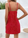 Sparkle and Shine: Shimmering Nights Solid Sequin Cami Dress