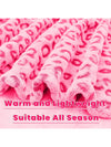 Cozy Leopard Pink Flannel Blanket - Luxuriously Soft and Lightweight Throw for Couch or Bed