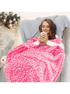 Cozy Leopard Pink Flannel Blanket - Luxuriously Soft and Lightweight Throw for Couch or Bed