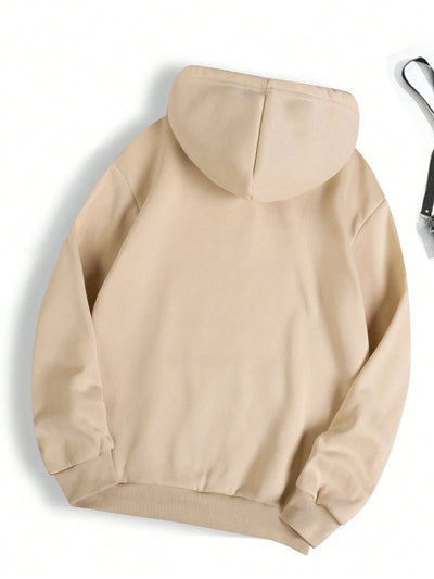 Cozy Sloth Slogan Hoodie with Kangaroo Pocket & Thermal Lining