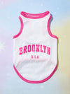 Stylish and Comfortable Letter Pattern Dog Vest