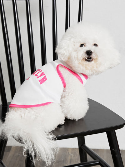 Stylish and Comfortable Letter Pattern Dog Vest