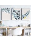 Vibrant Watercolor Fish Trio: Unframed Canvas Wall Art Set