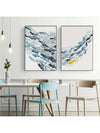 Vibrant Watercolor Fish Trio: Unframed Canvas Wall Art Set