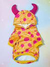 Polka Dot Fleece Pet Hoodie: The Ultimate Cosplay Style for Your Furry Friend