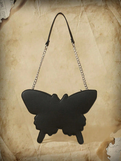 Chic and Stylish: Butterfly Shape Design Bag with Chain Decor - Perfect for Work