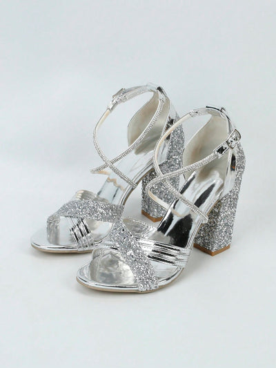 Glamorous Rhinestone Metallic Mule Sandals: A Party Essential