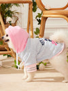 Cute and Cozy: Pink Baseball Jacket with Color Block and Animal Print Sweatshirt