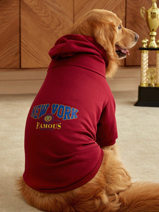 This Wine Red Big Dog Pet Hoodie is both stylish and functional. Made from cozy material, it will keep your furry friend warm and comfortable while adding a touch of fashion to their wardrobe. Perfect for those chilly walks in the park or snuggling at home.