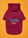 Wine Red Big Dog Pet Hoodie: Keep Your Furry Friend Cozy in Style