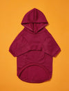 Wine Red Big Dog Pet Hoodie: Keep Your Furry Friend Cozy in Style