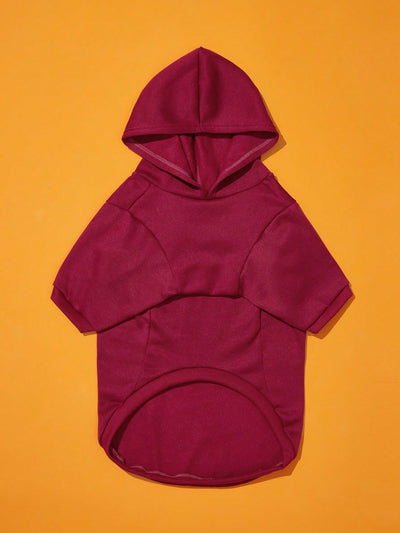 Wine Red Big Dog Pet Hoodie: Keep Your Furry Friend Cozy in Style