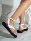 Chic & Stylish Leopard Print Wedge Sandals: Ankle Strap & Clip Toe