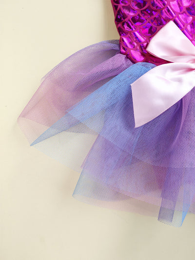 Enchanting Mermaid Bow Tutu Skirt: Dive into the Gradient