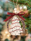 Rustic Wooden 'Oh Christmas Tree' Hollow Ornament - Perfect for Holiday Decor