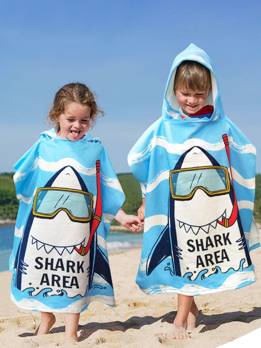 This Shark Attack Hooded <a href="https://canaryhouze.com/collections/towels" target="_blank" rel="noopener">Bath Towel</a> is designed to make bath time both fun and absorbent for kids. Made with soft and absorbent material, this towel features a playful shark design that will make your child excited to dry off. Perfect for any young ocean lover!