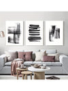 Abstract Brush Strokes Wall Art Set - Modern Home Decor