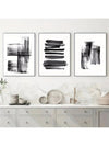 Abstract Brush Strokes Wall Art Set - Modern Home Decor