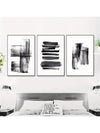 Abstract Brush Strokes Wall Art Set - Modern Home Decor