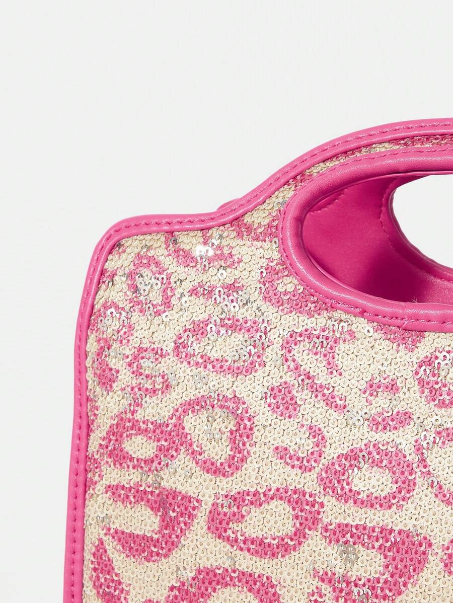 Close-up view of medium satchel bag with graphic contrast binding - chic and stylish accessory for every occasion with graphic contrast binding, contrast binding for daily use