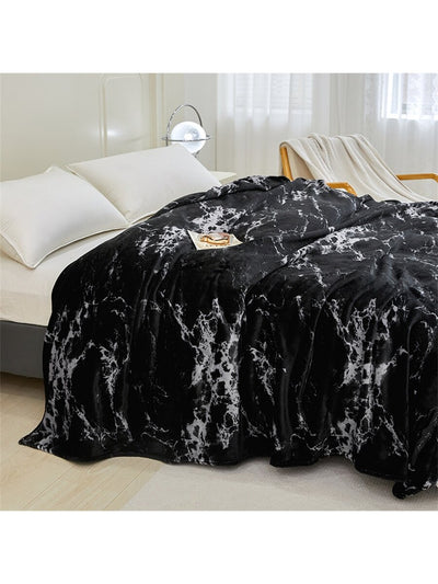 Regal Purple Marble Bedspread: Add Elegance to Your Bedroom