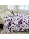 Regal Purple Marble Bedspread: Add Elegance to Your Bedroom