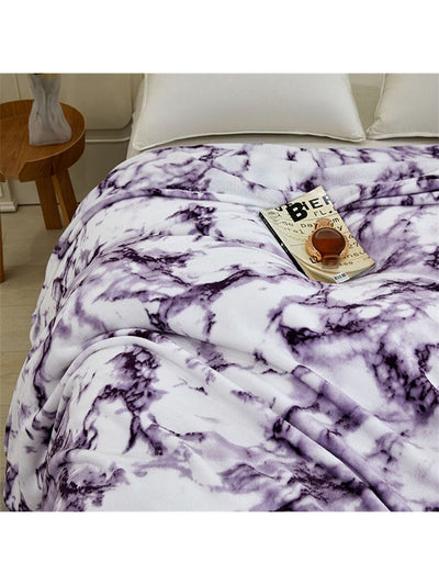 Regal Purple Marble Bedspread: Add Elegance to Your Bedroom