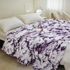 Regal Purple Marble Bedspread: Add Elegance to Your Bedroom