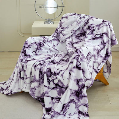 Regal Purple Marble Bedspread: Add Elegance to Your Bedroom