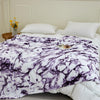 Regal Purple Marble Bedspread: Add Elegance to Your Bedroom