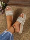 Beige Woven Detail Sandals: The Perfect Blend of Style and Comfort