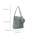 Chic Neutral Tote Bag with Coin Purse - Your Stylish Everyday Essential!