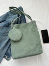 Chic Neutral Tote Bag with Coin Purse - Your Stylish Everyday Essential!