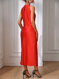 Side view 32 of Chic Sleeveless Maxi Dress for Women - Elegant Long Dress by EMERY ROSE for dress styling