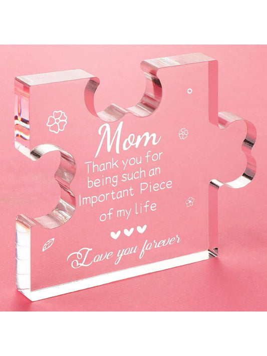 Enhance your mother's work space with this unique acrylic desk decoration. The <a href="https://canaryhouze.com/collections/acrylic-plaque" target="_blank" rel="noopener">perfect gift</a> for any mom, it adds a personalized touch to her daily routine. Made with high-quality acrylic material, it is durable and long-lasting. Surprise your mom with this stunning desk decoration that she'll cherish forever.