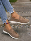 Chic Metal Ring Decorated Penny Loafers: Elevate Your Casual Style