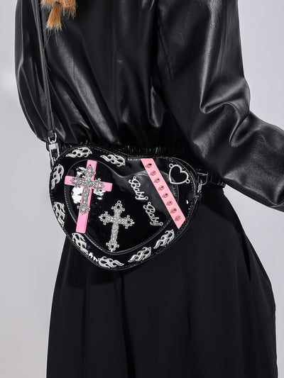 Gothic Punk Coffin Shoulder Bag: Rock the Music Festival in Steampunk Style