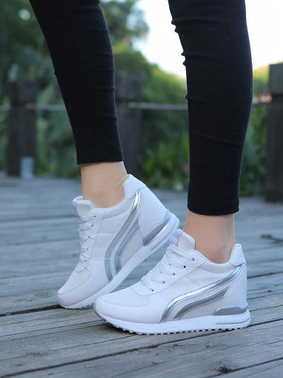 Airy Steps: Women's Breathable Mesh Platform Sneakers