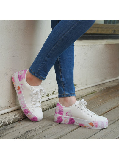 Floral Fantasy Fashion Sneakers: Walk in Style and Comfort