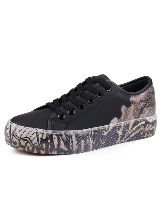 Floral Fantasy Fashion Sneakers: Walk in Style and Comfort
