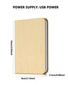 Foldable Pages LED Wooden Book Lamp: Eye-Protection Desk Light