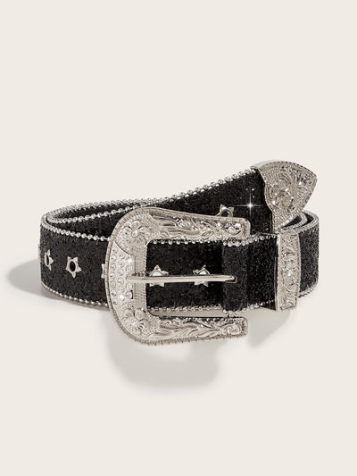 Chic Y2K Star Eye Decor Western Belt – Perfect for Daily Wear and Parties