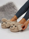 Cozy Canine Comfort: Women's Cartoon Dog Design Furry Novelty House Slippers