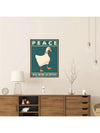 Retro Goose Peace Print Poster: Bring Fun to Your Home!