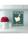 Retro Goose Peace Print Poster: Bring Fun to Your Home!