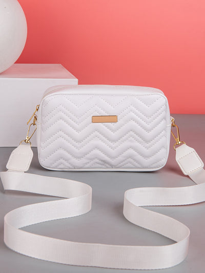 Vibrant Woven Mini Crossbody Bag: Stylish Quilted V-Shape Sling for Everyday Essentials