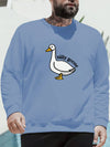 Stay stylish and warm in our Quirky and Cozy Men's Cartoon Letter Graphic Sweatshirt. Made of high-quality materials, this sweatshirt features a unique and playful cartoon letter graphic, perfect for adding a touch of fun to your wardrobe. Plus, with its cozy design, it offers both style and comfort all day long.