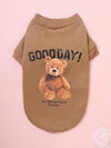 Cozy Bear Printed Sweater for Small Pets - Perfect for Both Indoor and Outdoor Wear