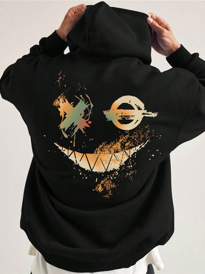 Stay Stylish and Smiling with our Men's Fashionable Casual Hoodie